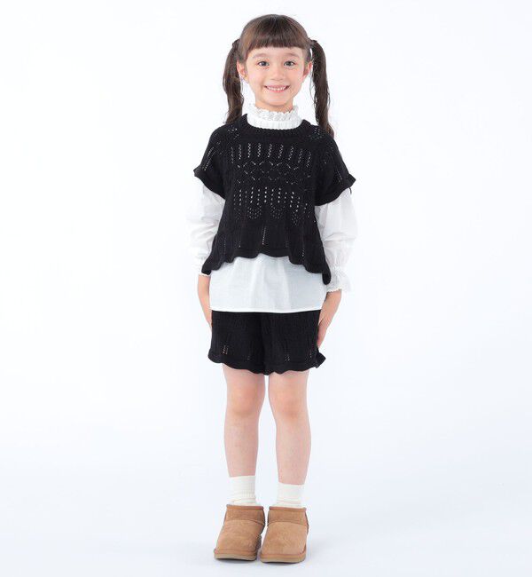 SHIPS KIDS「SHIPS KIDS:100～130cm/ニット レース ショートパンツ」|その他|