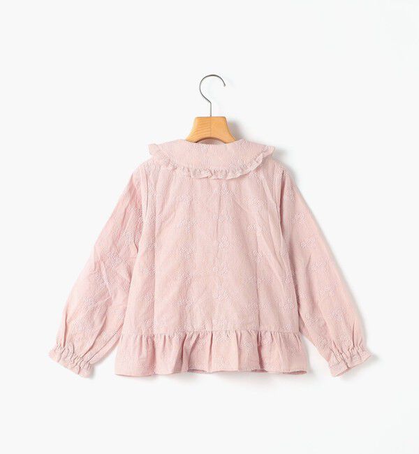 SHIPS KIDS「140～150cm / エンブロイダリー ペプラム ブラウス 長袖」|シャツ・ブラウス|