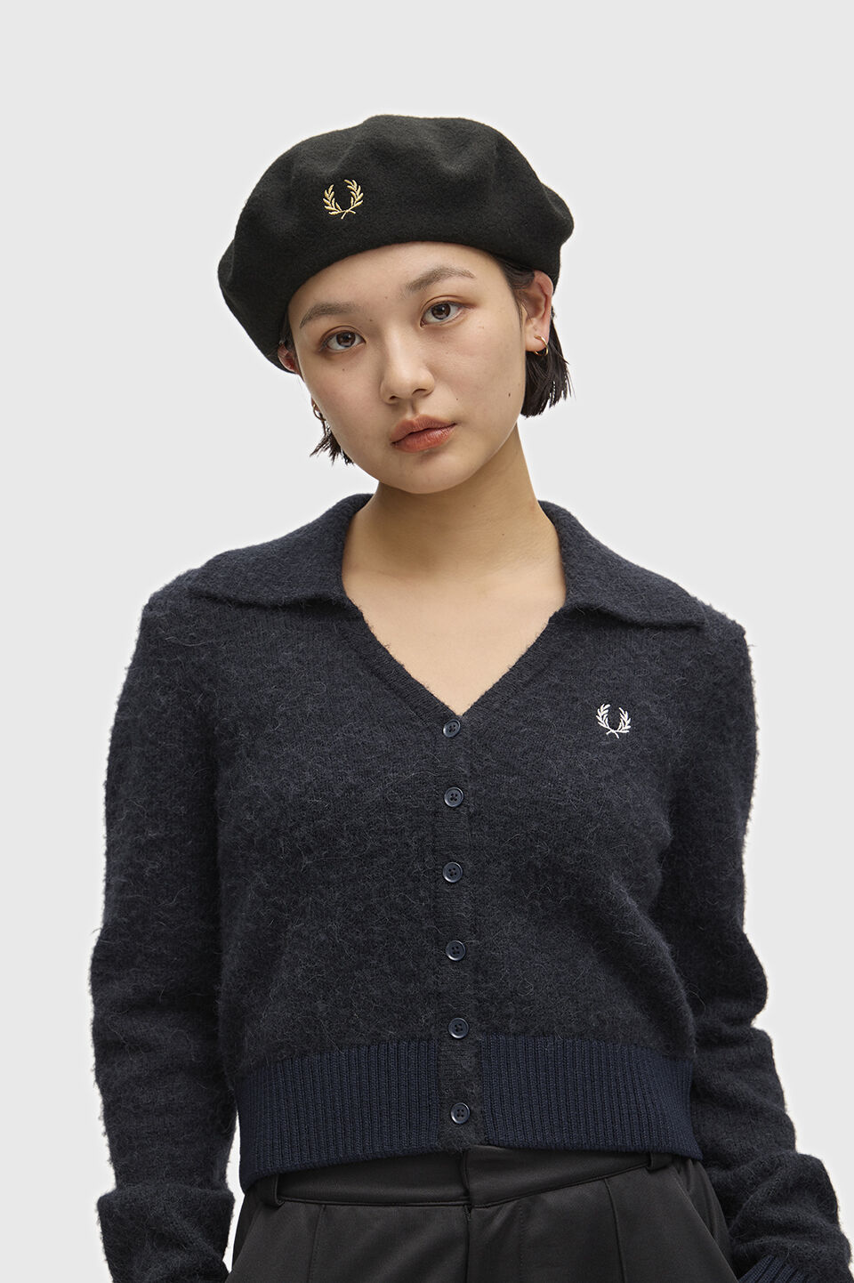 FRED PERRY 「FRED PERRY／Beret／ロゴベレー帽」|ハンチング・ベレー帽|