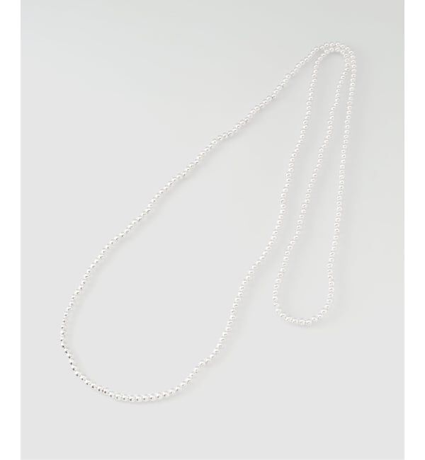 OUTDOOR PRODUCTS Usual Things「シルバーボールロングネックレス」|ネックレス|
