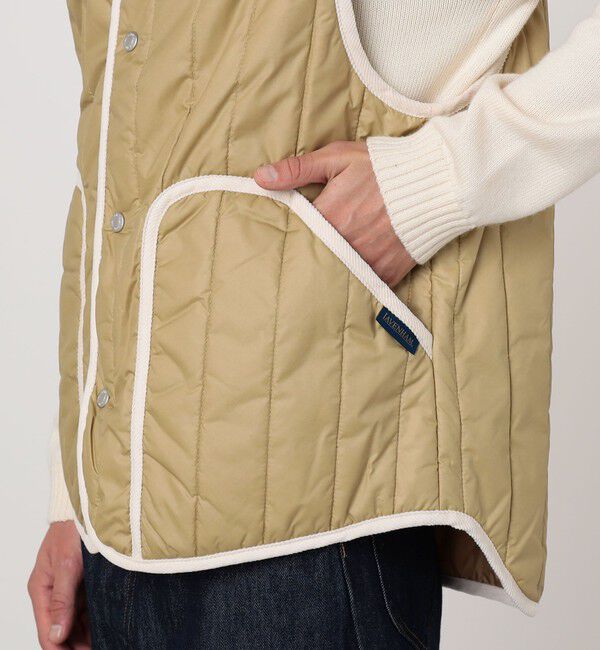 TOMORROWLAND BUYING WEAR「LAVENHAM STUDIO GILET ピグメントダイ バーティカルキルティングベスト」|ベスト・ジレ|