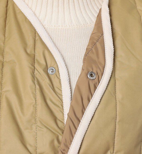 TOMORROWLAND BUYING WEAR「LAVENHAM STUDIO GILET ピグメントダイ バーティカルキルティングベスト」|ベスト・ジレ|