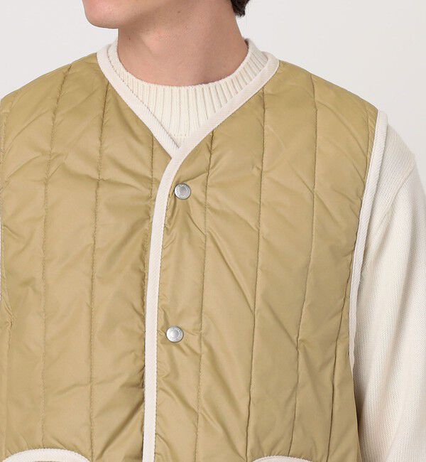 TOMORROWLAND BUYING WEAR「LAVENHAM STUDIO GILET ピグメントダイ バーティカルキルティングベスト」|ベスト・ジレ|