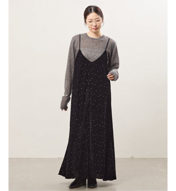 IENA「COUTURE D'ADAM/クチュールドアダム 別注 Glitter Dress ワンピース」|ワンピース|