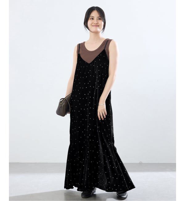 IENA「COUTURE D'ADAM/クチュールドアダム 別注 Glitter Dress ワンピース」|ワンピース|