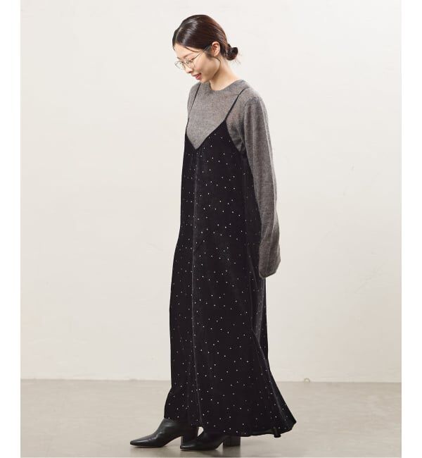 IENA「COUTURE D'ADAM/クチュールドアダム 別注 Glitter Dress ワンピース」|ワンピース|
