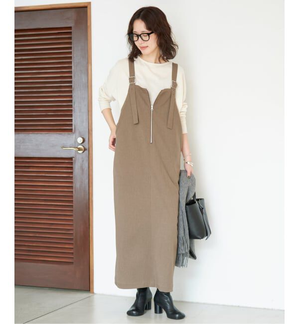 SLOBE IENA「《追加予約》UNIVERSAL OVERALL SLOBE別注 ジャンパースカート」|ワンピース|