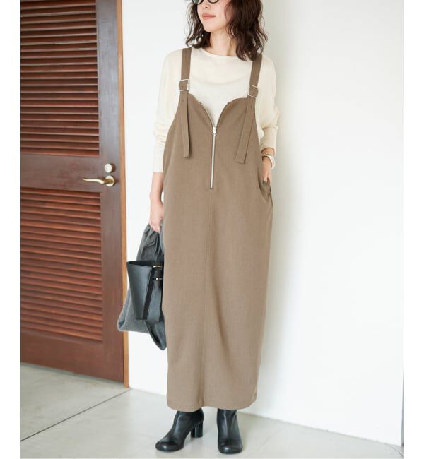 SLOBE IENA「《追加予約》UNIVERSAL OVERALL SLOBE別注 ジャンパースカート」|ワンピース|