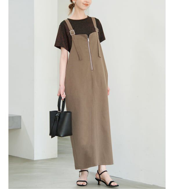 SLOBE IENA「《追加予約》UNIVERSAL OVERALL SLOBE別注 ジャンパースカート」|ワンピース|