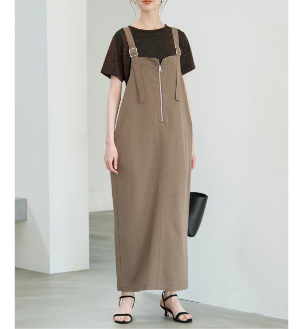 SLOBE IENA「《追加予約》UNIVERSAL OVERALL SLOBE別注 ジャンパースカート」|ワンピース|