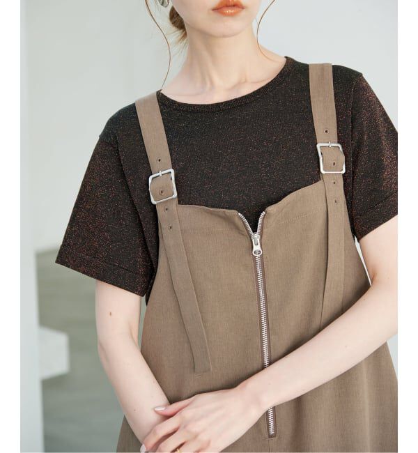 SLOBE IENA「《追加予約》UNIVERSAL OVERALL SLOBE別注 ジャンパースカート」|ワンピース|