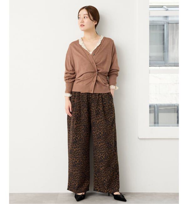 IENA「《予約》レオパードタックパンツ」|その他|