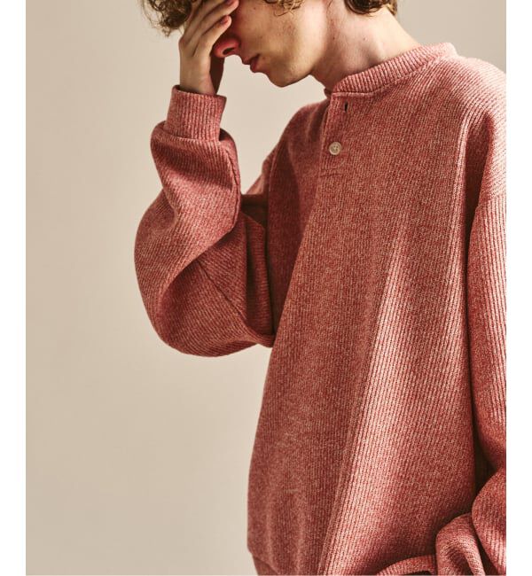 417 EDIFICE「スラブワッフル ヘンリーネックTシャツ」|Tシャツ・カットソー|