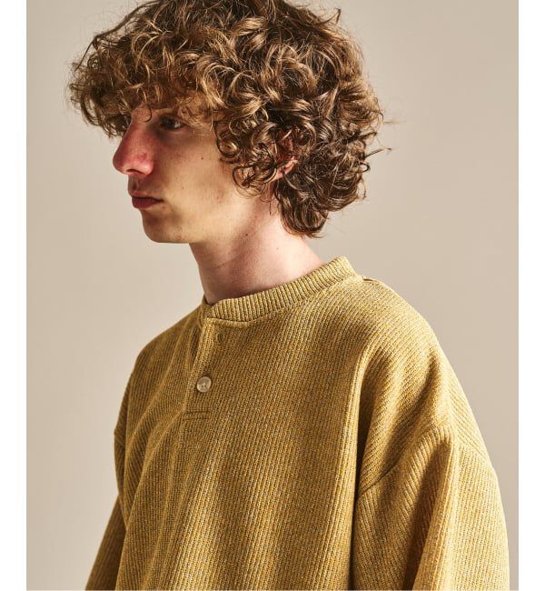 417 EDIFICE「スラブワッフル ヘンリーネックTシャツ」|Tシャツ・カットソー|