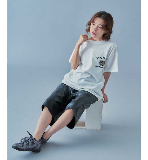 Paris Saint-Germain「【Paris Saint-Germain】カレッジロゴ刺しゅう Tシャツ」|Tシャツ・カットソー|