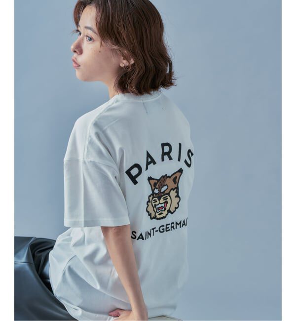 Paris Saint-Germain「【Paris Saint-Germain】カレッジロゴ刺しゅう Tシャツ」|Tシャツ・カットソー|