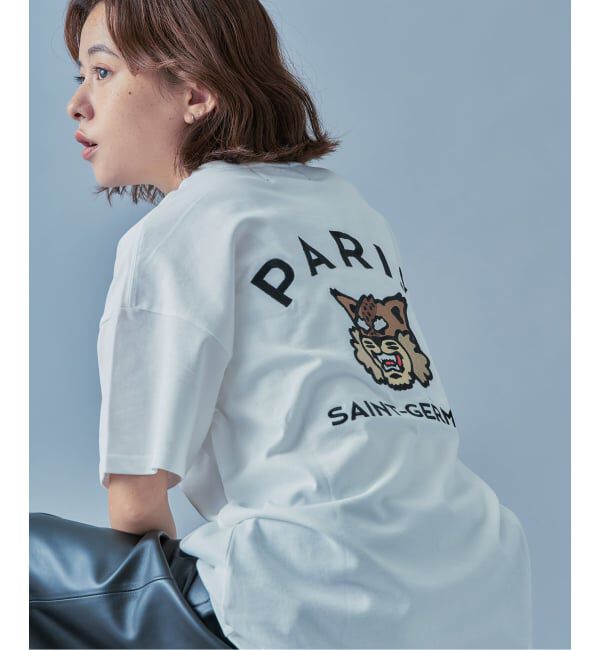Paris Saint-Germain「【Paris Saint-Germain】カレッジロゴ刺しゅう Tシャツ」|Tシャツ・カットソー|