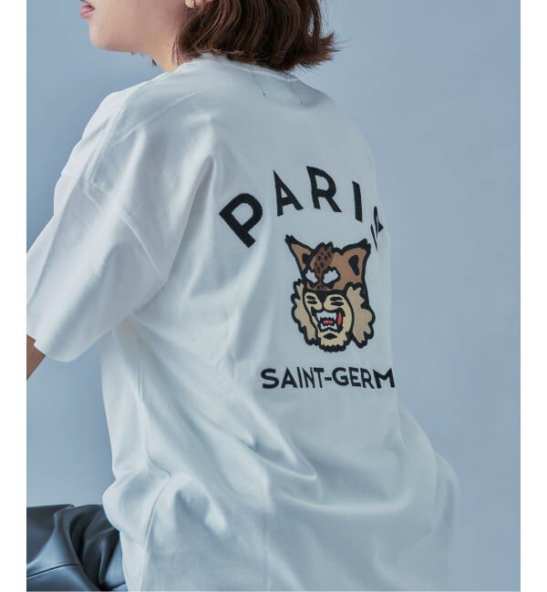 Paris Saint-Germain「【Paris Saint-Germain】カレッジロゴ刺しゅう Tシャツ」|Tシャツ・カットソー|