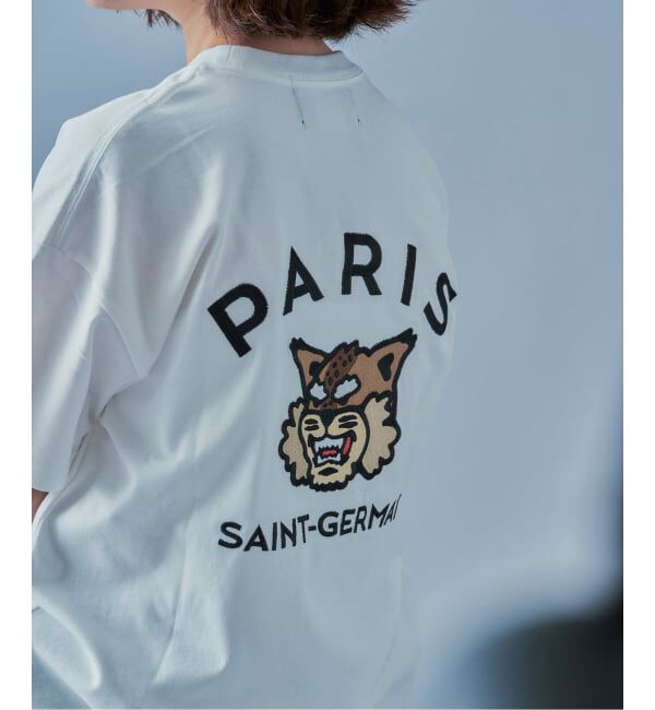 Paris Saint-Germain「【Paris Saint-Germain】カレッジロゴ刺しゅう Tシャツ」|Tシャツ・カットソー|