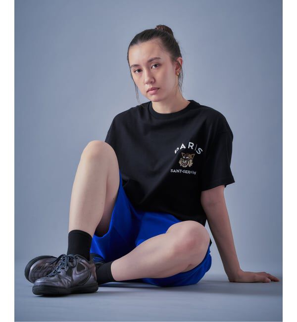 Paris Saint-Germain「【Paris Saint-Germain】カレッジロゴ刺しゅう Tシャツ」|Tシャツ・カットソー|