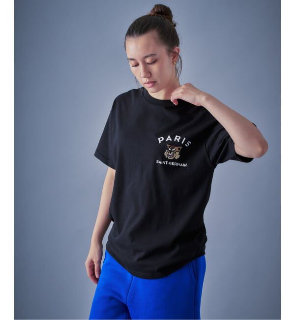 Paris Saint-Germain「【Paris Saint-Germain】カレッジロゴ刺しゅう Tシャツ」|Tシャツ・カットソー|