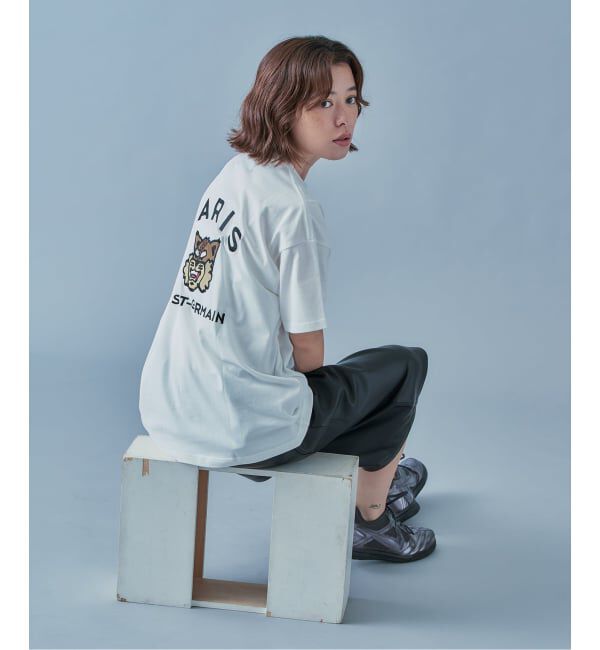 Paris Saint-Germain「【Paris Saint-Germain】カレッジロゴ刺しゅう Tシャツ」|Tシャツ・カットソー|