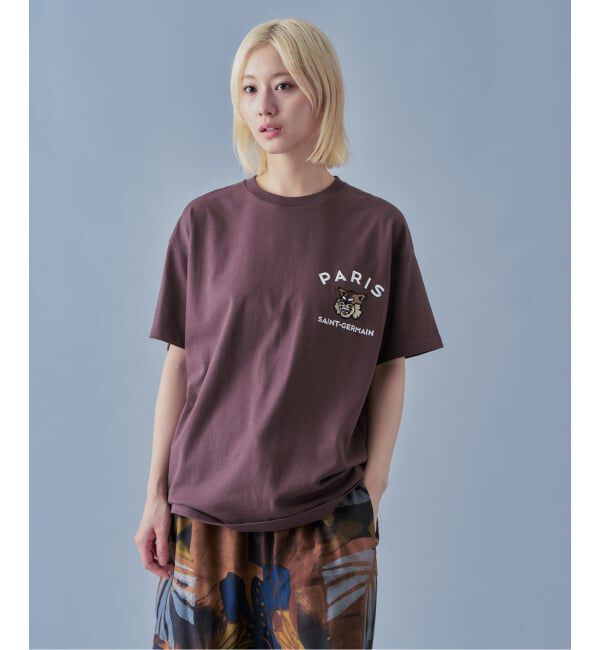 Paris Saint-Germain「【Paris Saint-Germain】カレッジロゴ刺しゅう Tシャツ」|Tシャツ・カットソー|