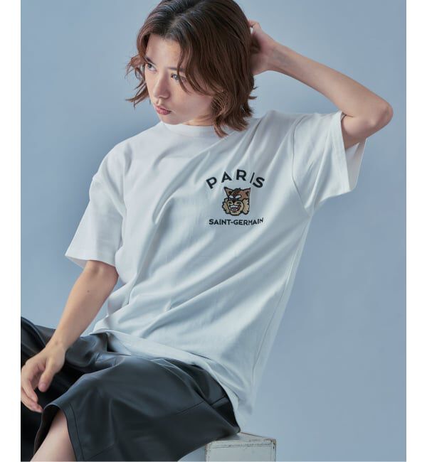 Paris Saint-Germain「【Paris Saint-Germain】カレッジロゴ刺しゅう Tシャツ」|Tシャツ・カットソー|