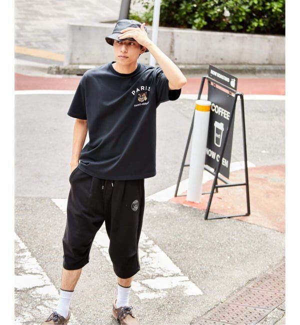 Paris Saint-Germain「【Paris Saint-Germain】カレッジロゴ刺しゅう Tシャツ」|Tシャツ・カットソー|