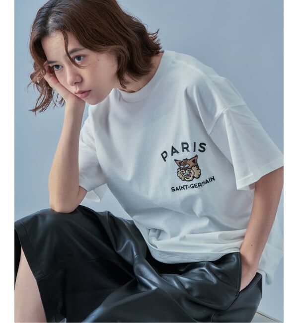 Paris Saint-Germain「【Paris Saint-Germain】カレッジロゴ刺しゅう Tシャツ」|Tシャツ・カットソー|