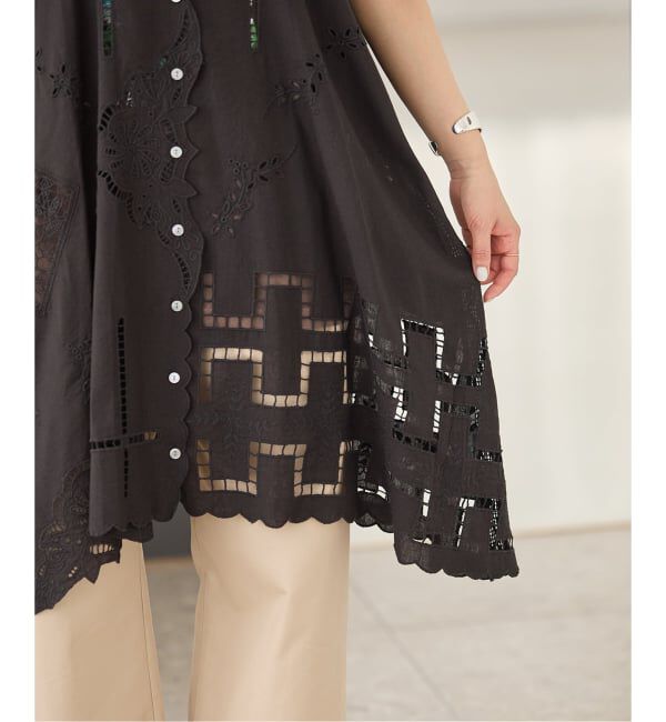 JOURNAL STANDARD「INDIA カットワークレースワンピース」|ワンピース|