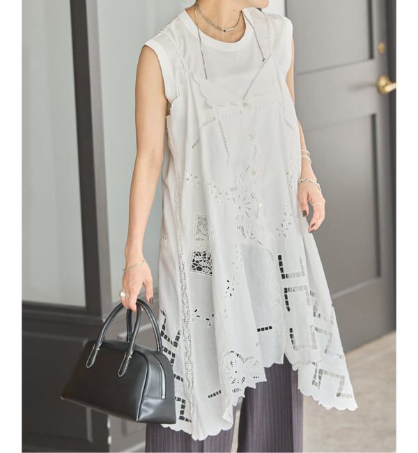 JOURNAL STANDARD「INDIA カットワークレースワンピース」|ワンピース|
