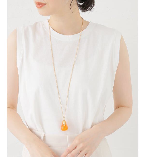 JOURNAL STANDARD relume「【Kenneth Jay Lane/ケネス ジェイ レーン】 amber pear ネックレス」|ネックレス|