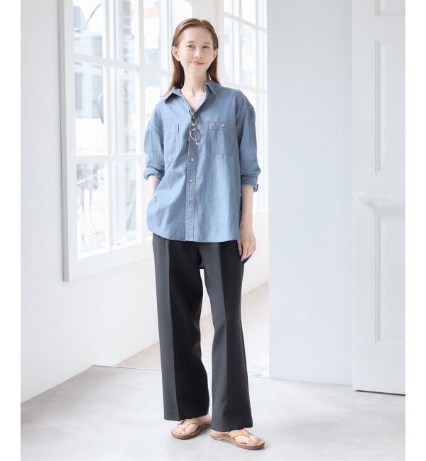 U by SPICK&SPAN「ライトデニムカーペンターシャツ」|シャツ・ブラウス|