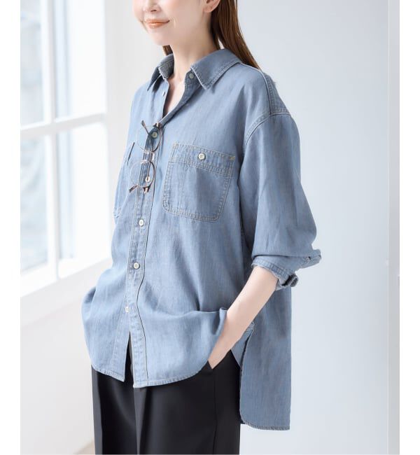 U by SPICK&SPAN「ライトデニムカーペンターシャツ」|シャツ・ブラウス|