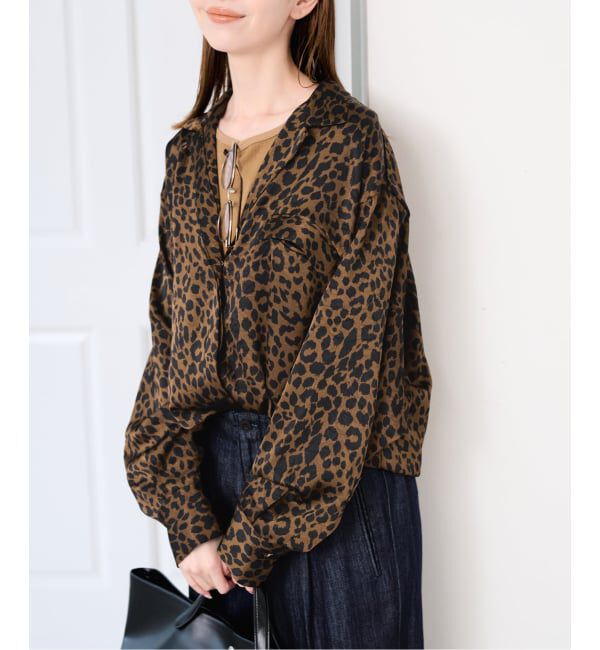 U by SPICK&SPAN「ARCHIVE STANCE/アーカイブスタンス leopard dolman shirt」|シャツ・ブラウス|