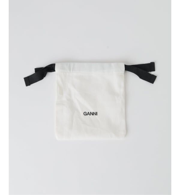 U by SPICK&SPAN「《新宿・WEB限定》GANNI / ガニー Bou Card Holder with Flap Heart Studs」|名刺入れ・カードケース|