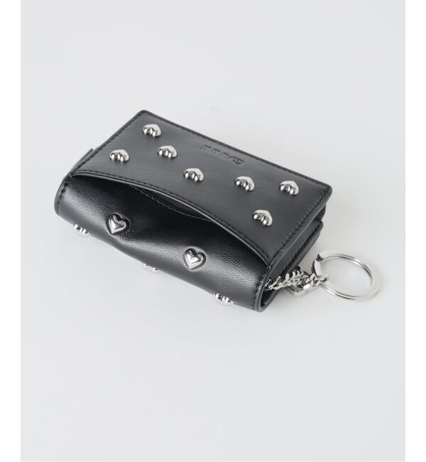 U by SPICK&SPAN「《新宿・WEB限定》GANNI / ガニー Bou Card Holder with Flap Heart Studs」|名刺入れ・カードケース|