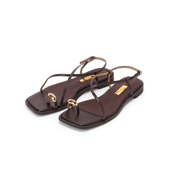 GRISE「《WEB+一部店舗限定》GRISEメタルリングクロストングサンダル」|サンダル|