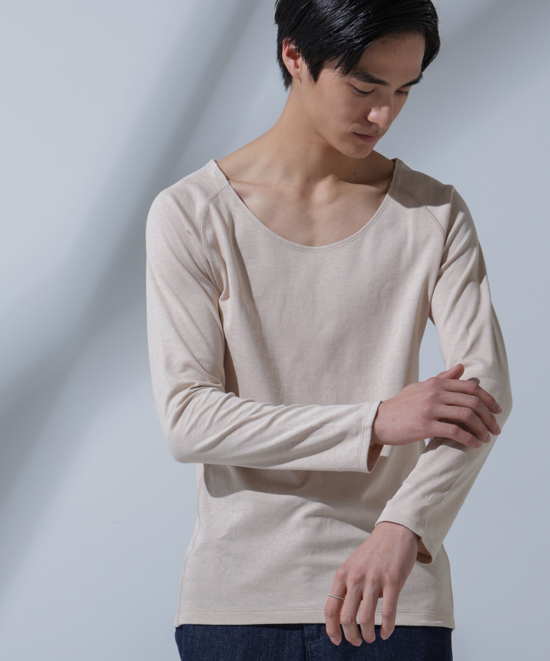 NANO universe「Anti Soaked(R)Plus インナーTシャツ 長袖」|Tシャツ・カットソー|