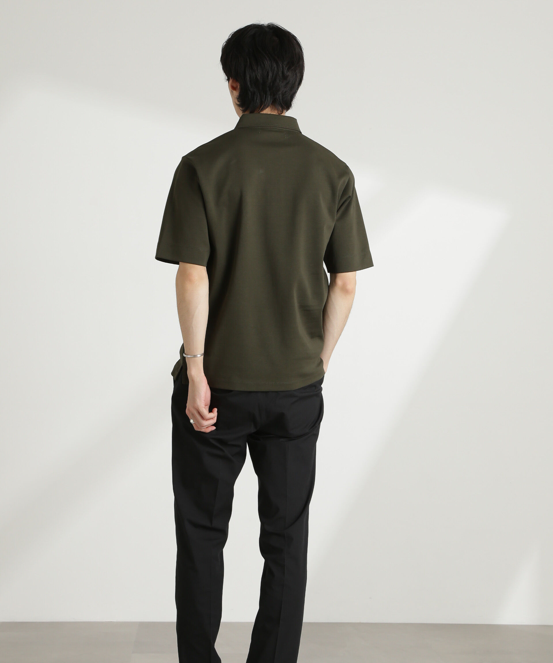 NANO universe「ダブルスムース比翼ポロ」|Tシャツ・カットソー|