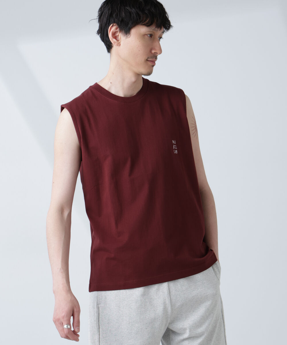 NANO universe「「NJ/CLUB」 ベーシック ノースリーブ」|Tシャツ・カットソー|ブラウン