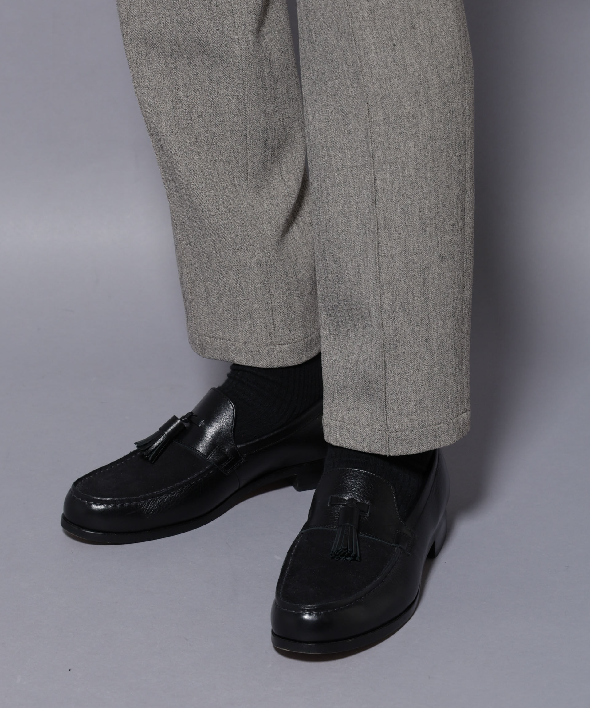 NANO universe「｢N TROUSERS BASIC｣ 洗えるMIXツイードストレッチパンツ(セットアップ可)」|スーツ|