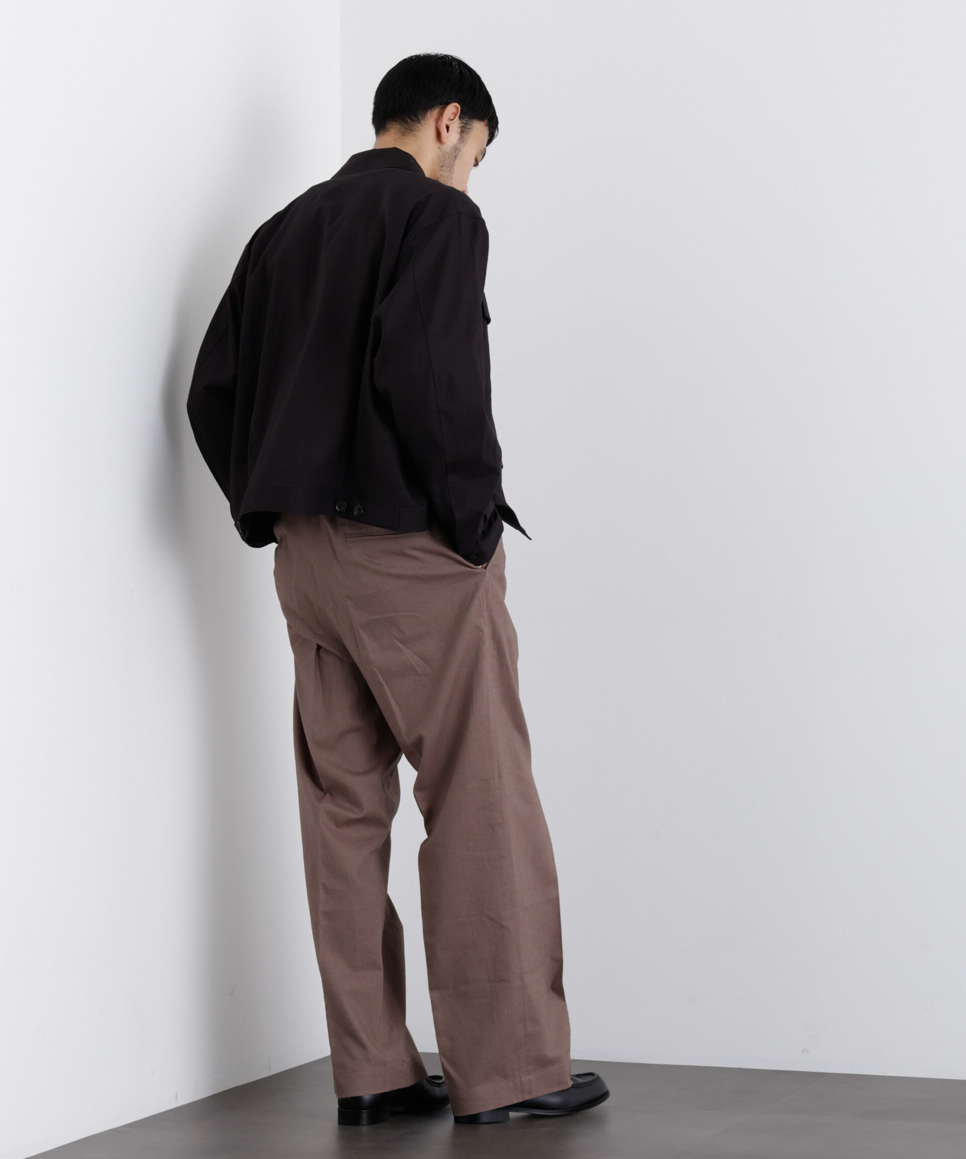 NANO universe「「FRENCH LINEN」リネンコットンシャツブルゾン」|ブルゾン・スタジャン|