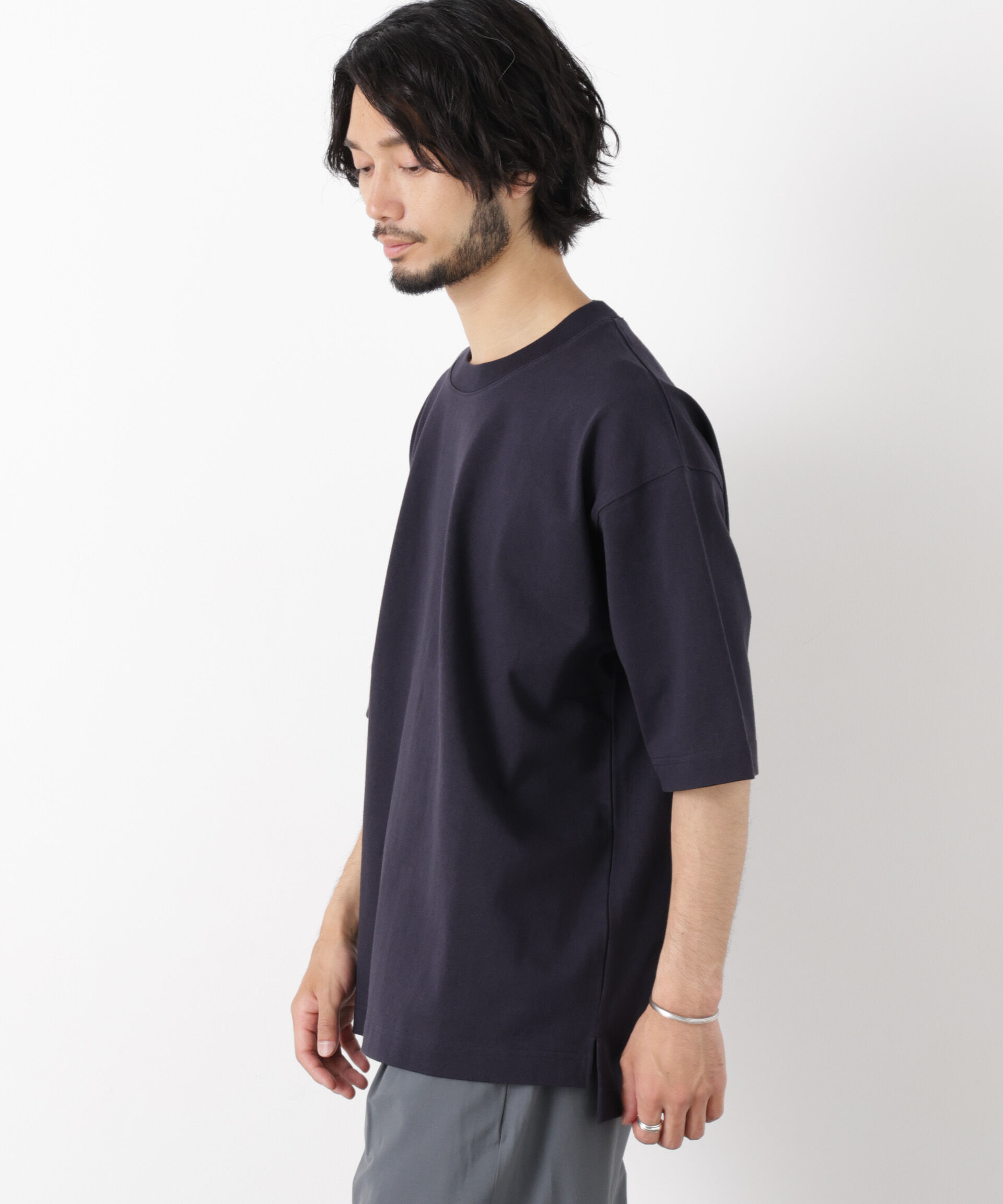 NANO universe「ヘビーウェイトカラーTシャツ 半袖」|Tシャツ・カットソー|