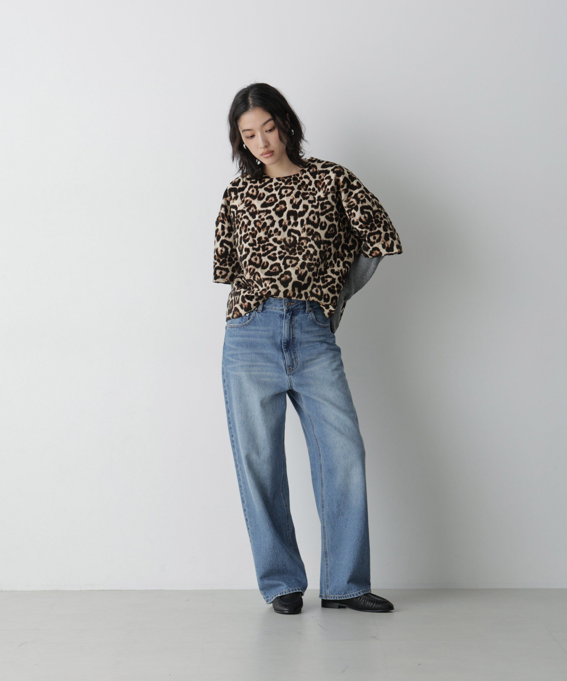 NANO universe「「STEVELOUR」レイヤード風ジャガードトップス」|Tシャツ・カットソー|