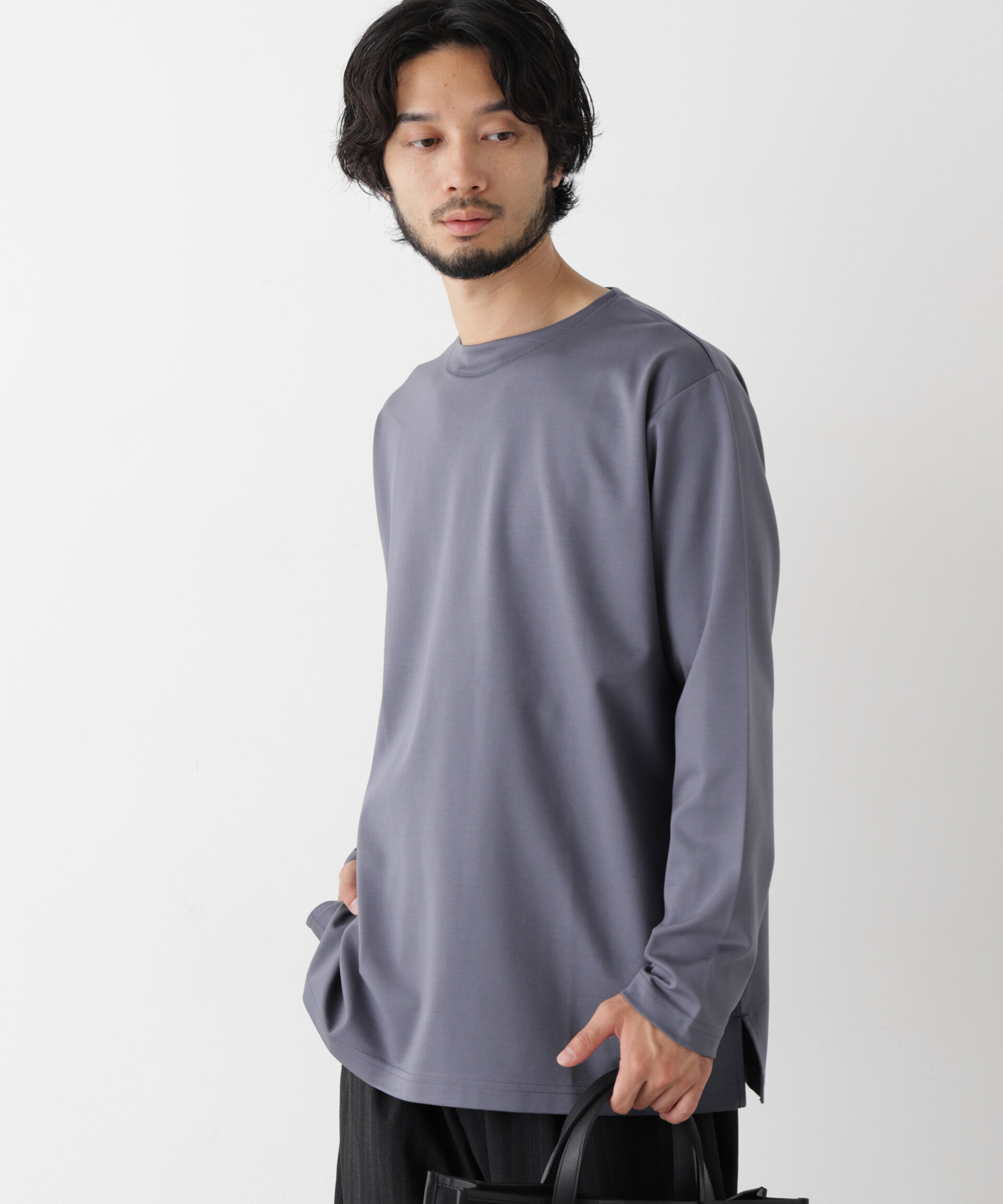 NANO universe「｢ﾓﾀﾞﾝｺﾝﾌｫｰﾄｼﾘｰｽﾞ｣ﾓｸﾛﾃﾞｨ ﾎﾞｰﾄﾈｯｸ ｻｲ  」|Tシャツ・カットソー|