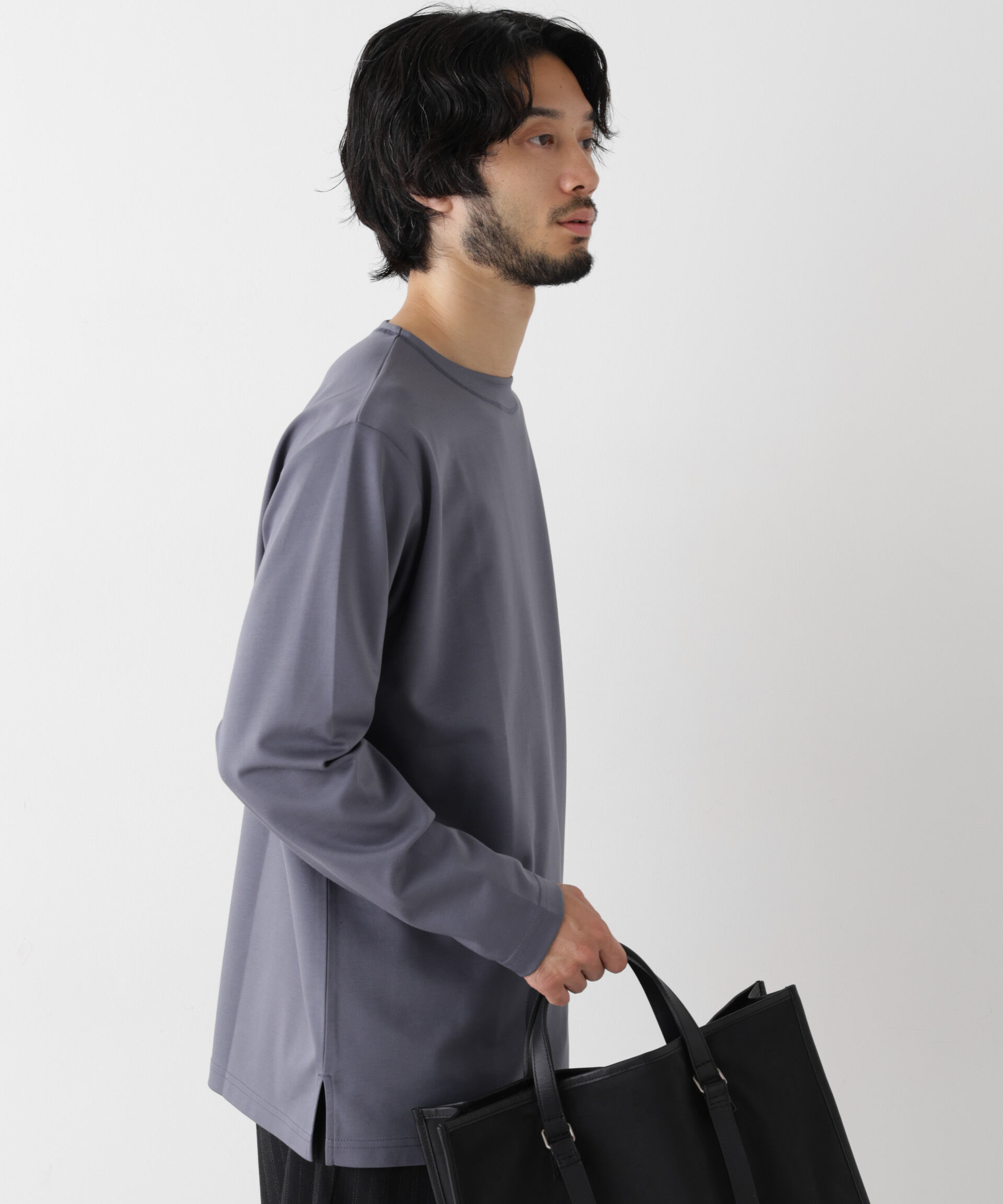 NANO universe「｢ﾓﾀﾞﾝｺﾝﾌｫｰﾄｼﾘｰｽﾞ｣ﾓｸﾛﾃﾞｨ ﾎﾞｰﾄﾈｯｸ ｻｲ  」|Tシャツ・カットソー|
