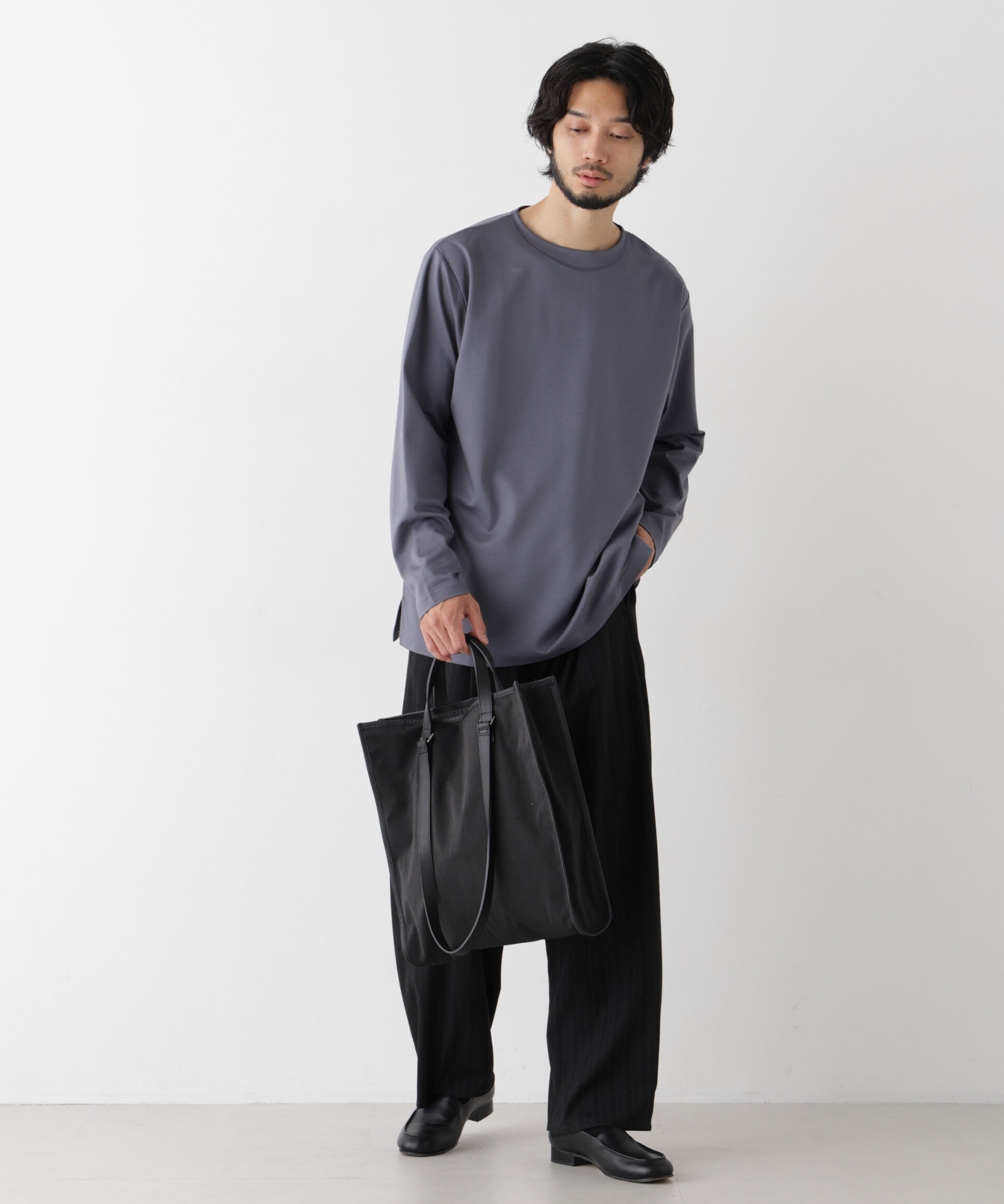 NANO universe「｢ﾓﾀﾞﾝｺﾝﾌｫｰﾄｼﾘｰｽﾞ｣ﾓｸﾛﾃﾞｨ ﾎﾞｰﾄﾈｯｸ ｻｲ  」|Tシャツ・カットソー|