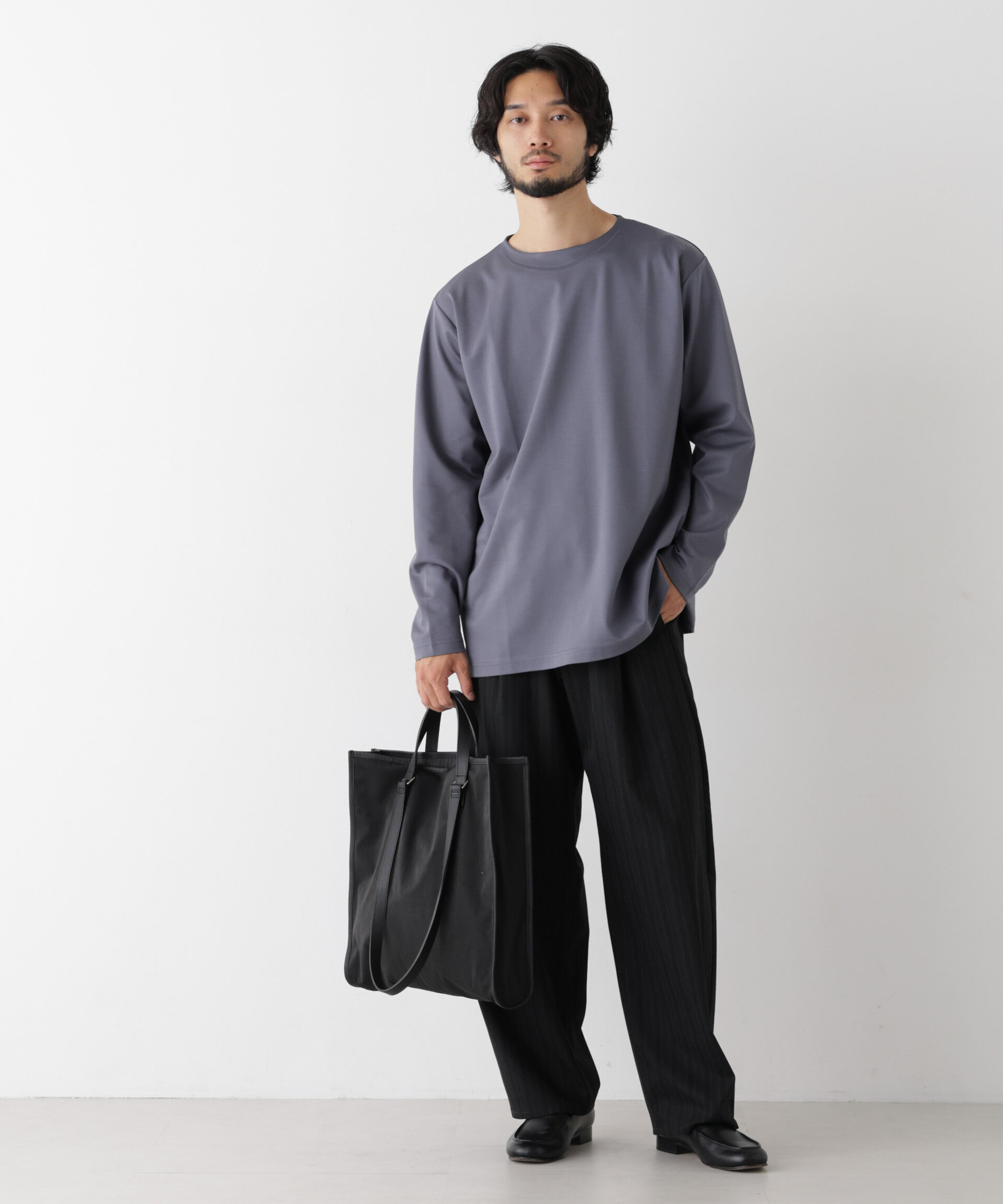 NANO universe「｢ﾓﾀﾞﾝｺﾝﾌｫｰﾄｼﾘｰｽﾞ｣ﾓｸﾛﾃﾞｨ ﾎﾞｰﾄﾈｯｸ ｻｲ  」|Tシャツ・カットソー|